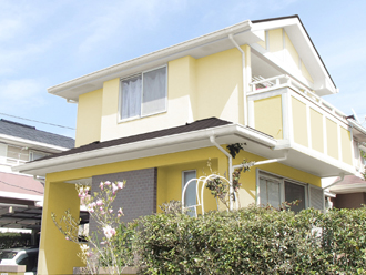 千葉県千葉市緑区　屋根塗装　外壁塗装　ベランダ防水　細部塗装　カラーシミュレーション