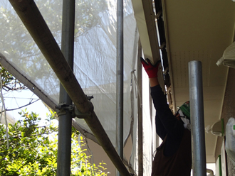 千葉県千葉市緑区　屋根塗装　外壁塗装　ベランダ防水　細部塗装　工事