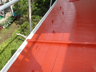 千葉県千葉市緑区　屋根塗装　外壁塗装　ベランダ防水　細部塗装　工事