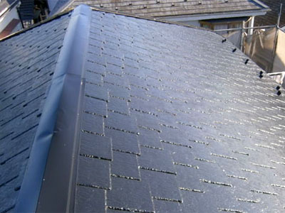 埼玉県　富士見市　屋根塗装　外壁塗装　バルコニー防水　屋根塗装工事完了