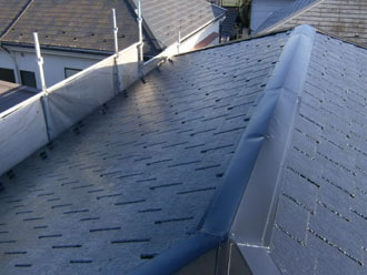 埼玉県　富士見市　屋根塗装　外壁塗装　バルコニー防水　屋根塗装完了