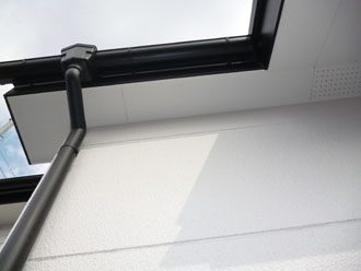 埼玉県　富士見市　屋根塗装　外壁塗装　バルコニー防水　その他の塗装、軒天、雨樋、破風板の塗装完了