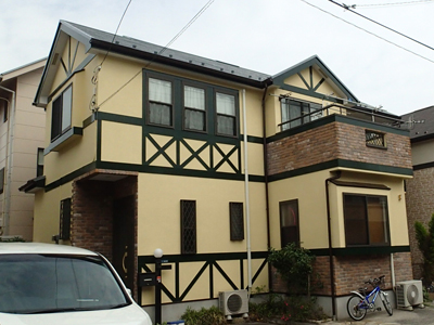 川崎市中原区　屋根塗装　外壁塗装　バルコニー防水　完工後の外観