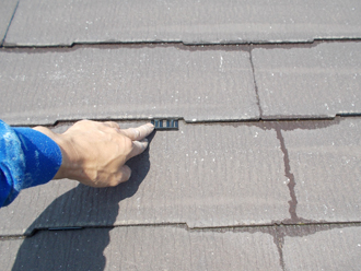 川崎市中原区　屋根塗装　外壁塗装　バルコニー防水　タスペーサーで縁切り