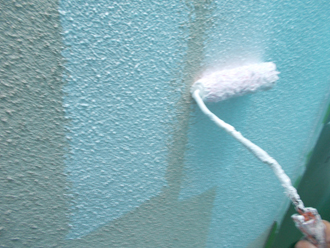 川崎市中原区　屋根塗装　外壁塗装　バルコニー防水　外壁下塗