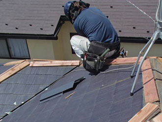 川崎市宮前区　貫板新設