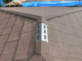神奈川県　横浜市南区　屋根葺き替え工事　換気棟