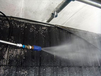 横浜市南区　屋根高圧洗浄