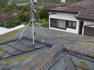 横浜市戸塚区　屋根カバー工法　屋根の点検