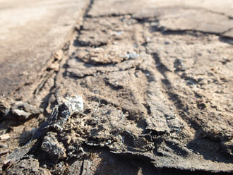 横浜市戸塚区 屋根葺き替え工事　これまでの防水紙の腐食