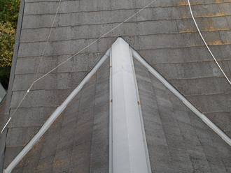 神奈川県横浜市戸塚区　屋根点検　棟板金　劣化