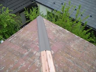 神奈川県　横浜市旭区　棟板金交換　板金設置