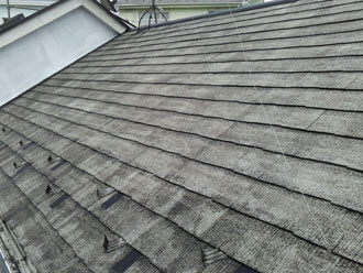 横浜市泉区　棟板金の交換　屋根塗装　外壁塗装　高圧洗浄　スレート屋根の洗浄