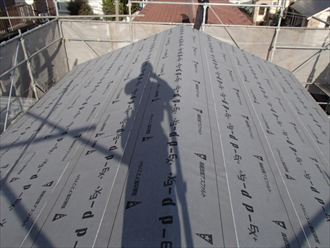 神奈川県　横浜市港南区 葺き替え 防水紙