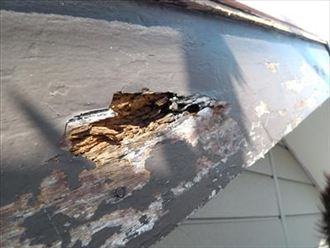 神奈川県　横浜市港南区 葺き替え 軒先腐食