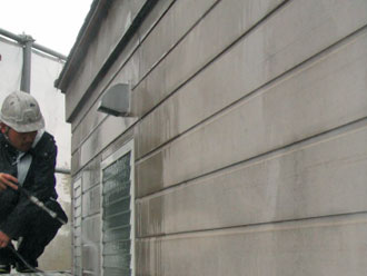 横浜市磯子区　高圧洗浄　外壁洗浄