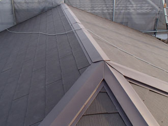 屋根塗装工事　屋根葺き替え　完工