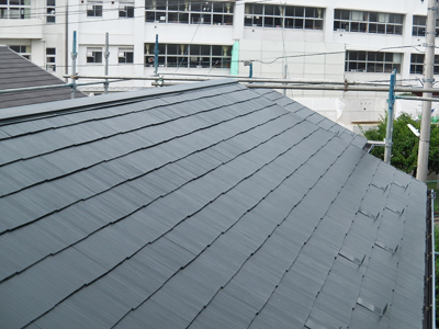 神奈川県磯子区　棟板金交換　屋根塗装工事完了