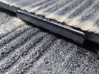 横浜市神奈川区　屋根塗装　外壁塗装　ベランダ防水　工事　スレート　重なり　タスペーサー