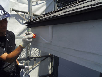 神奈川　横浜市緑区　屋根カバー工法　屋根塗装　外壁塗装　外壁塗装　破風板の塗装