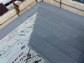 神奈川　横浜市緑区　屋根カバー工法　屋根塗装　外壁塗装　屋根カバー工法　新しい屋根材への葺き替え　エコグラーニ