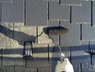 神奈川　横浜市緑区　屋根カバー工法　屋根塗装　外壁塗装　屋根塗装　下塗り