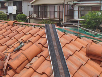 横浜市青葉区　棟取り直し工事　乾式自在面戸W