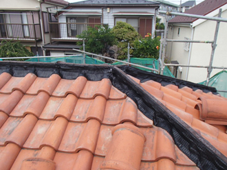 横浜市青葉区　棟取り直し工事　乾式自在面戸W