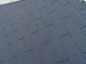 横浜市青葉区　屋根塗装工事　高圧洗浄後