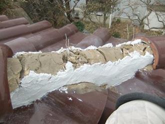 横浜市青葉区　漆喰詰め増し　3