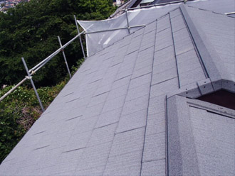 横浜市　鶴見区　屋根葺き替え　屋根葺き替え完了