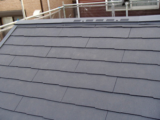 屋根塗装工事　屋根葺き替え工事　完了