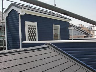 屋根塗装工事　外壁塗装工事 完了