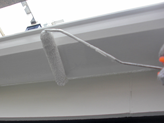 神奈川県横浜市鶴見区　部分塗装工事 雨樋塗装