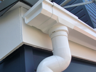 屋根塗装工事　部分塗装工事 雨樋塗装