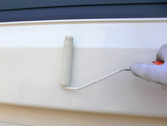 神奈川県横浜市鶴見区　部分塗装工事 雨樋塗装　シャッター収納