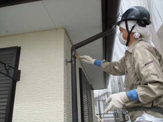 神奈川県横須賀市　屋根塗装　外壁塗装　雨樋の塗装
