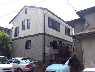 カラーシミュレーション ツートンカラー　グレーと白の組み合わせ